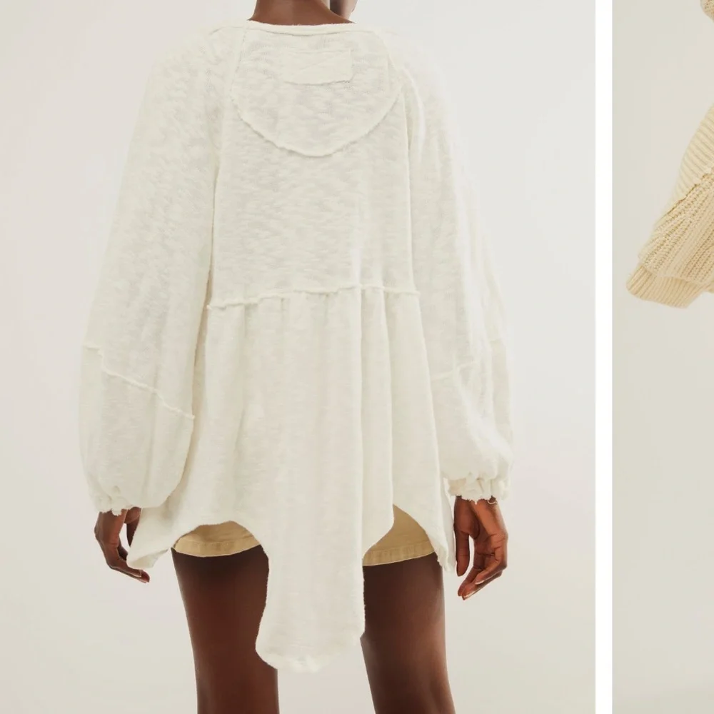 NWOT Free People Snowbell Babydoll Top, XS/S - Picture 3 of 6